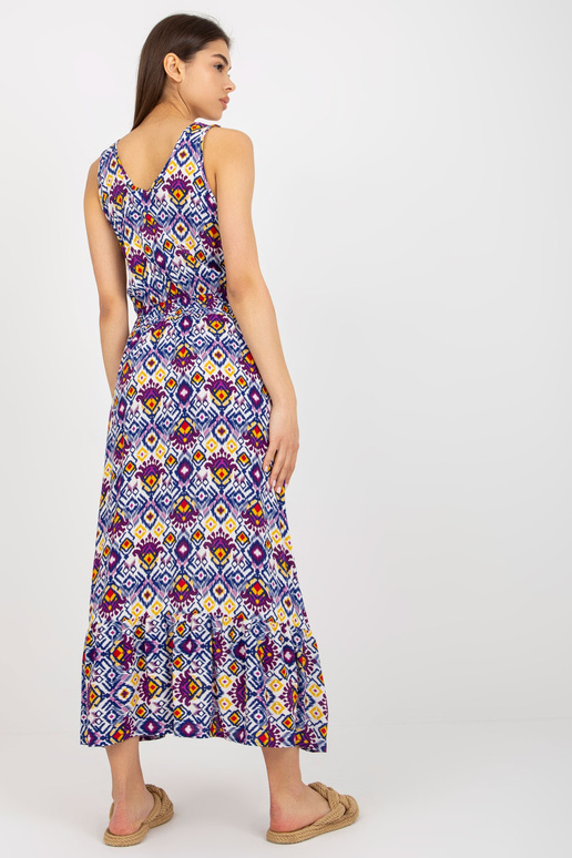 Viskózové fialové midi šaty FRESH MADE