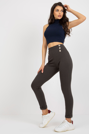 Khaki dámské tepláky s... 2