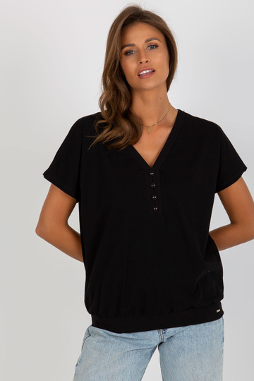 Černá dámská basic bavlněná...