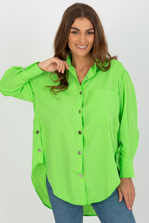 Světle zelená asymetrická oversize...