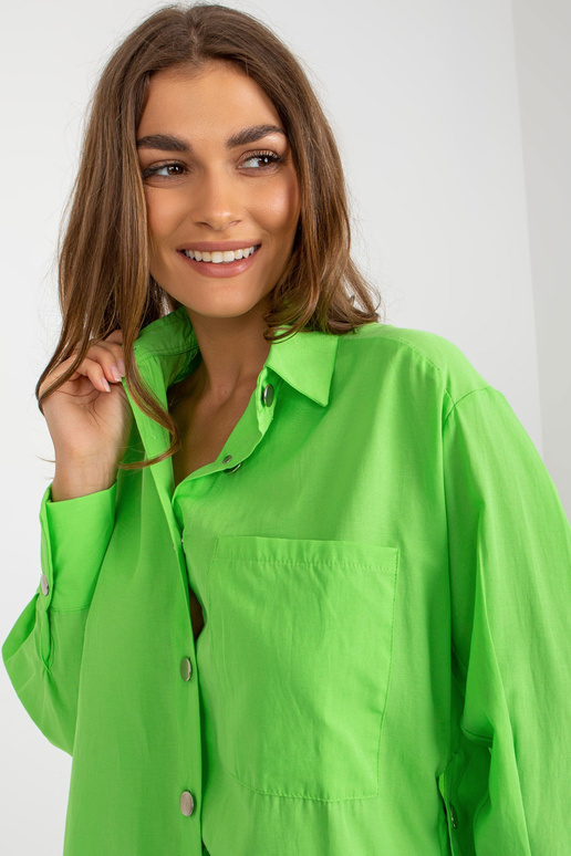 Světle zelená asymetrická oversize...