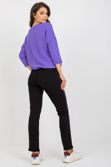 Fialová dvoudílná tepláková...