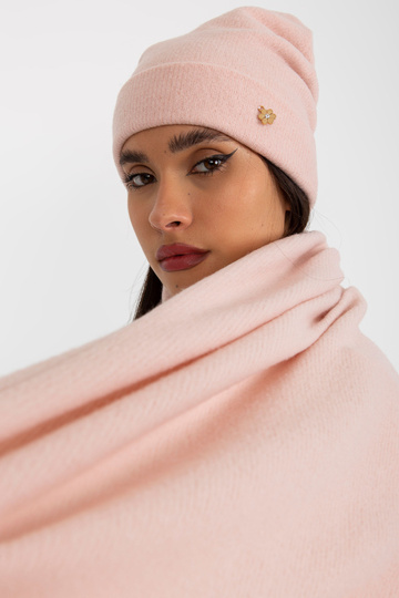 Světle růžový zimní set s... 2