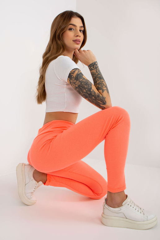 Fluo oranžové ležérní legíny se... Fluo oranžové ležérní legíny se...