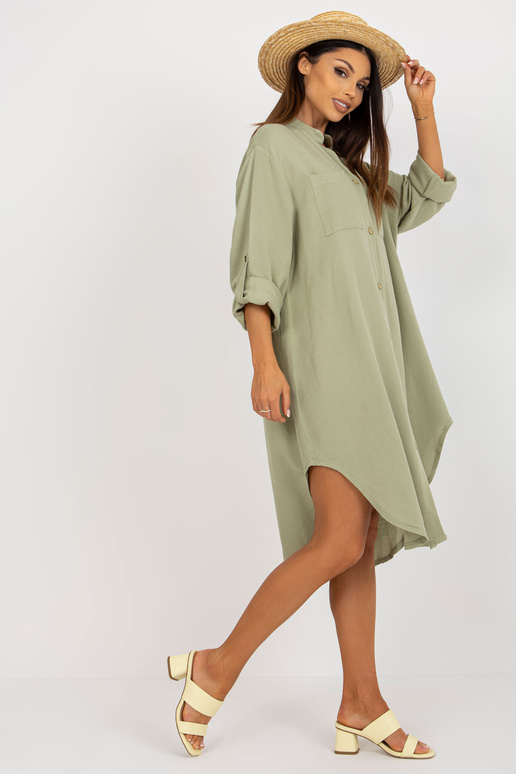 Světle zelené midi šaty oversize...