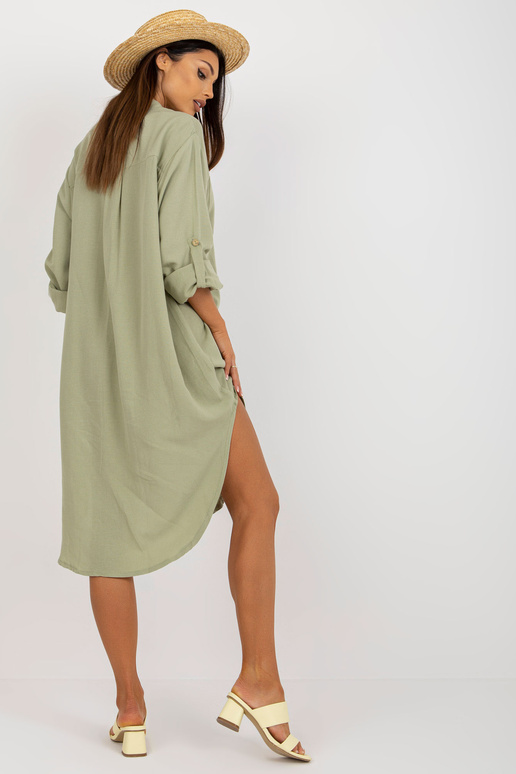 Světle zelené midi šaty oversize...