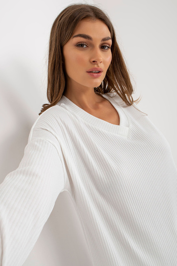 Ecru žebrovaný ležérní set... 2