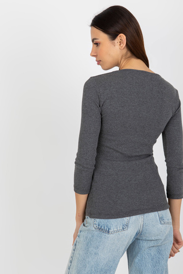 Tmavě šedá žebrovaná... 2