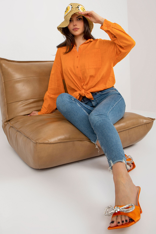 Košile-TW-KS-BI-26698,50-oranžová