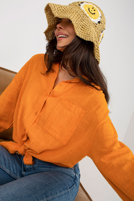 Košile-TW-KS-BI-26698,50-oranžová