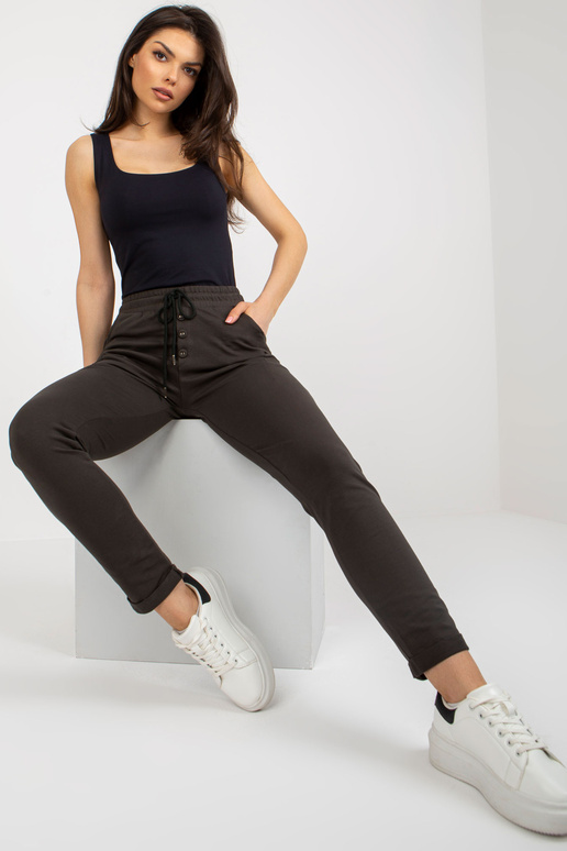 Tepláky-RV-DR-8694.37-tmavá khaki