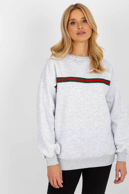 Světle šedá mikina pro ženy oversize... Světle šedá mikina pro ženy oversize...