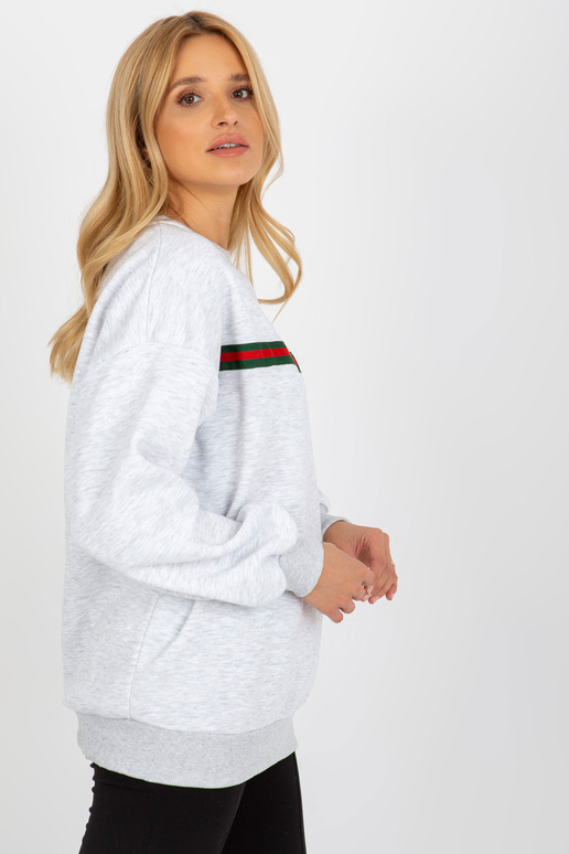 Světle šedá mikina pro ženy oversize... Světle šedá mikina pro ženy oversize...