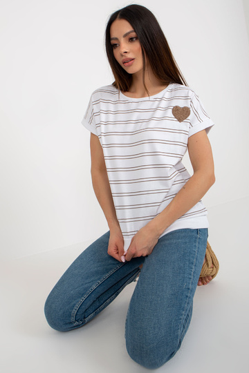 Bílá a hnědá proužkovaná... 2