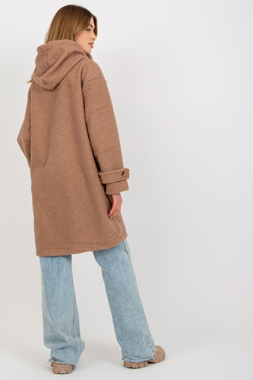 Tmavě béžový plyšový dámský...