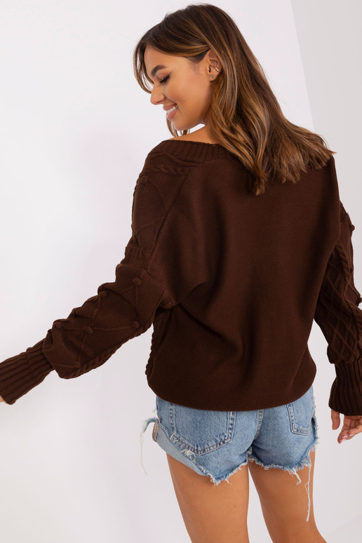 Svetr-BA-SW-8005.00P-tmavě hnědý