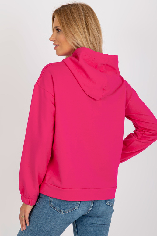 Dámská bavlněná klokaní mikina Fuchsia