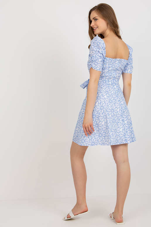 Šaty-LK-SK-509002.03P-bílé a modré