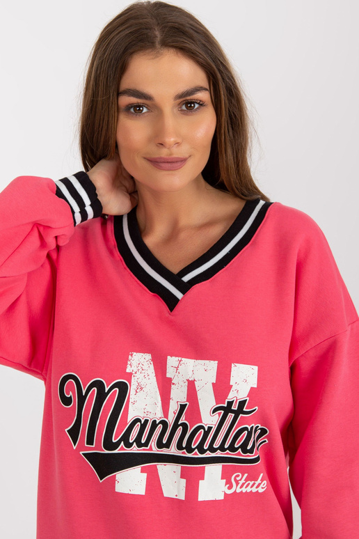 Coral mikina s oversized nápisy Coral mikina s oversized nápisy