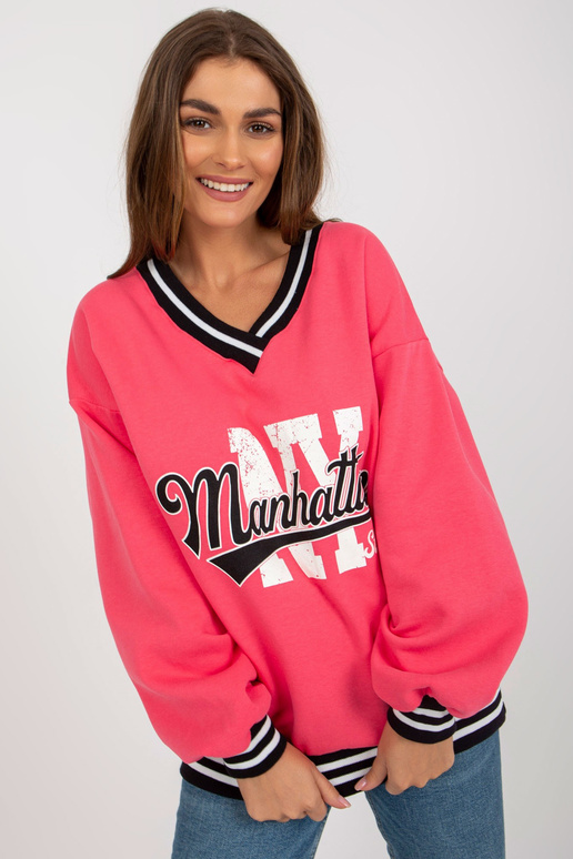 Coral mikina s oversized nápisy Coral mikina s oversized nápisy