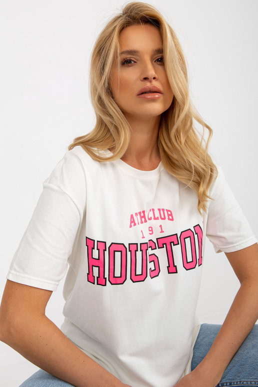 Ecru volné dámské tričko s nápisem Ecru volné dámské tričko s nápisem