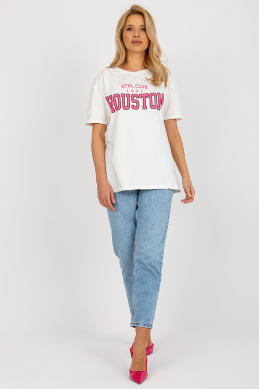 Ecru volné dámské tričko s nápisem Ecru volné dámské tričko s nápisem