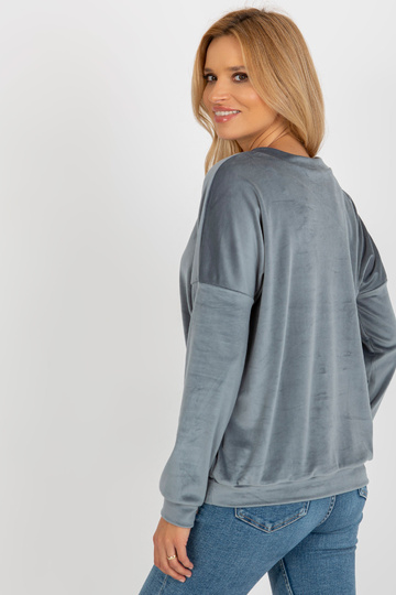 Dirty Blue Velur viskózová...