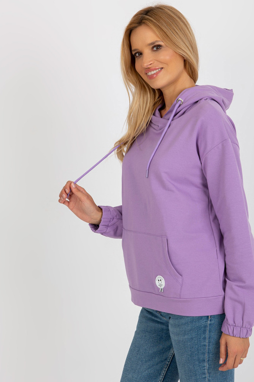 Světle fialová dámská klokaní mikina...
