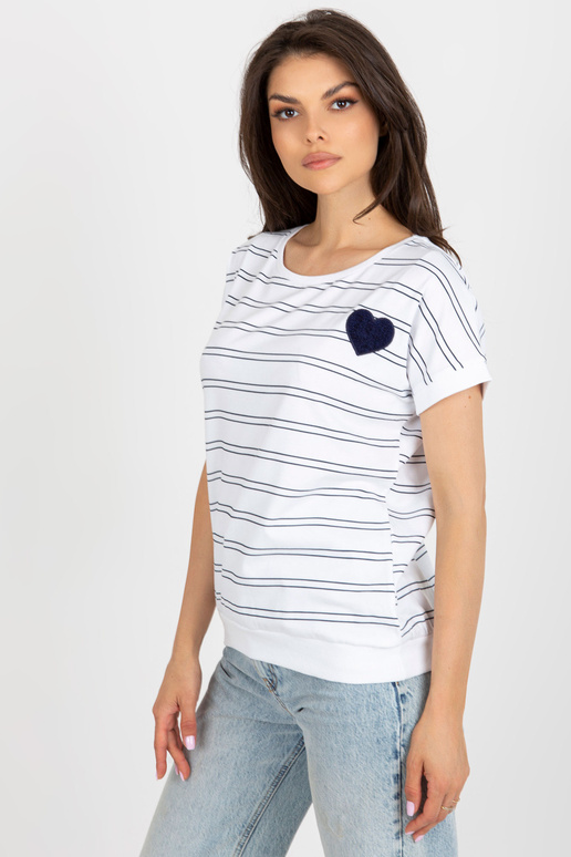 Bílá a tmavě modrá dámská pruhovaná...