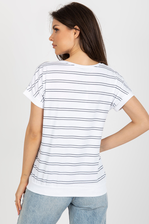 Bílá a tmavě modrá dámská pruhovaná...