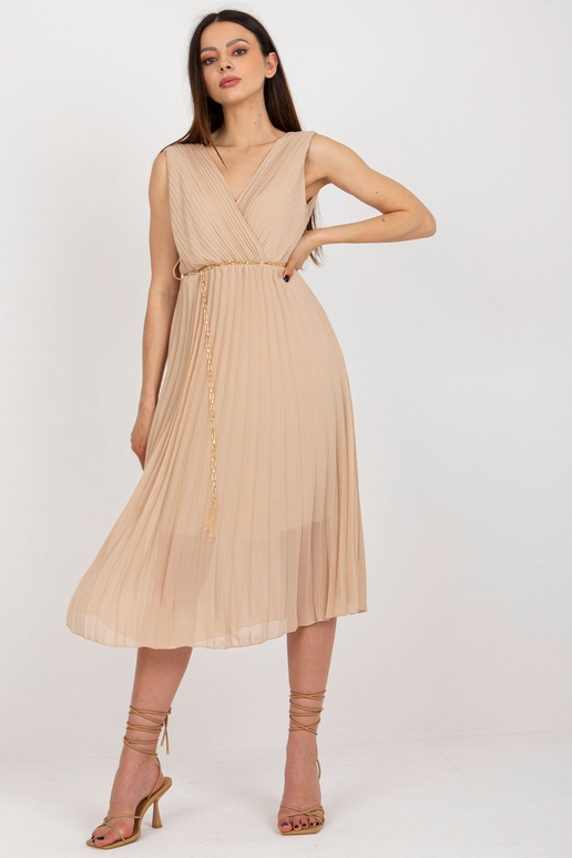 Šaty-DHJ-SK-13168.21X-tmavě béžové