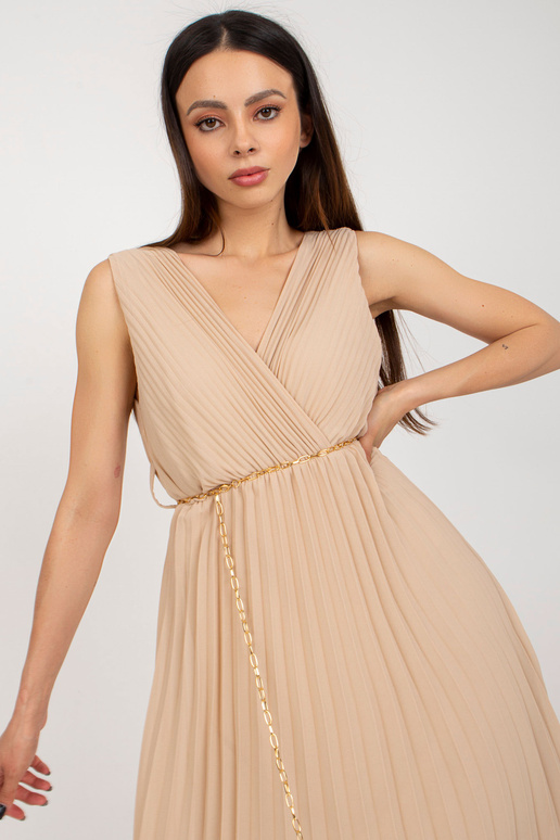 Šaty-DHJ-SK-13168.21X-tmavě béžové