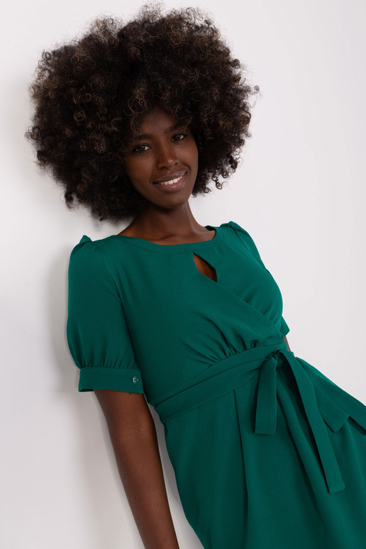 Šaty-LK-SK-508622.06P-tmavě zelené