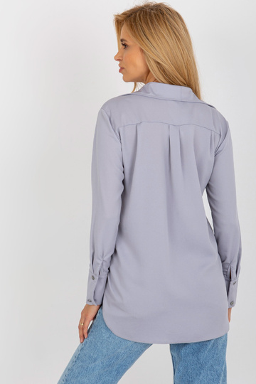 Šedá dámská klasická košile...