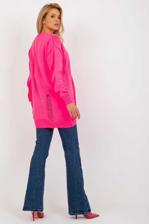 Fluo růžový oversized cardigan s... Fluo růžový oversized cardigan s...