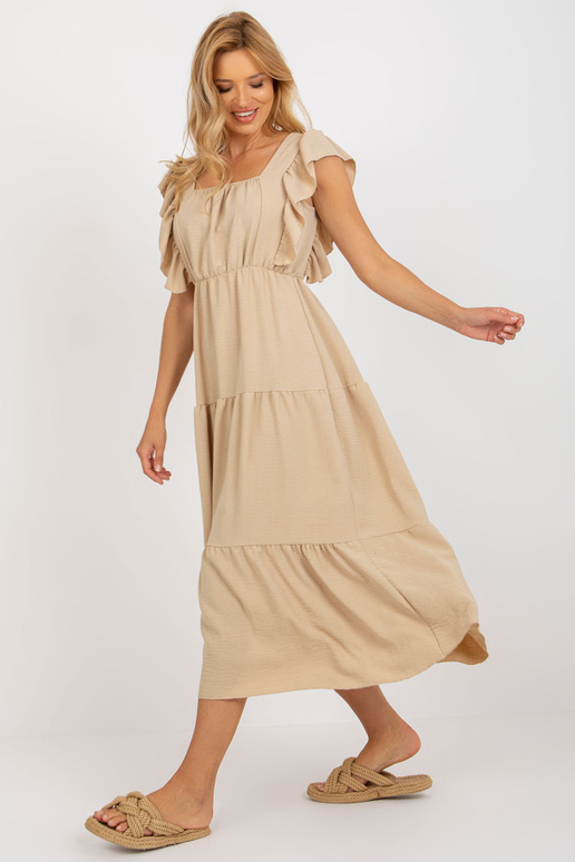 Šaty-DHJ-SK-8352.04-tmavě béžové