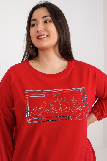 Červené bavlněné šaty velké... 2