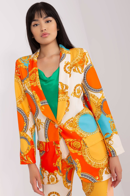 Marynarka-DHJ-MA-15621B.03-pomarańczowy