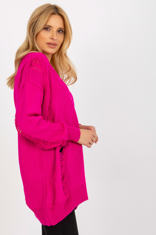 Fuchsiový oversized cardigan s... Fuchsiový oversized cardigan s...