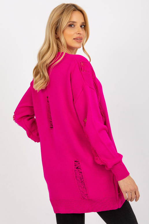 Fuchsiový oversized cardigan s... Fuchsiový oversized cardigan s...
