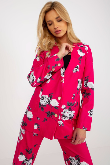 Fuchsiový elegantní sako s...