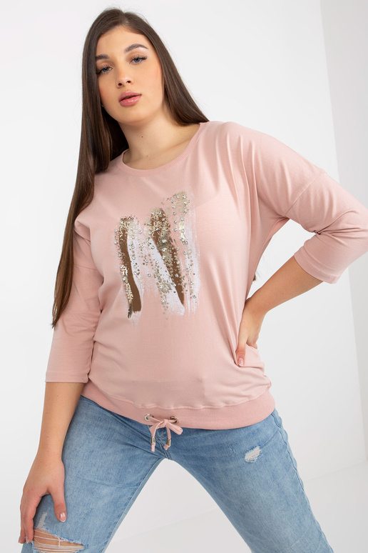 Špinavě růžová halenka větší...