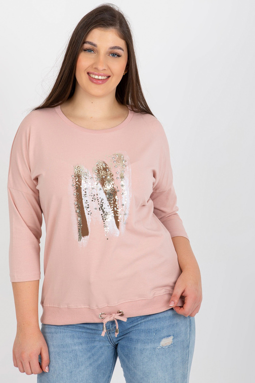 Špinavě růžová halenka větší...