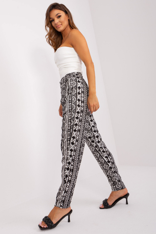 Kalhoty-D73770M61869O-černobílé