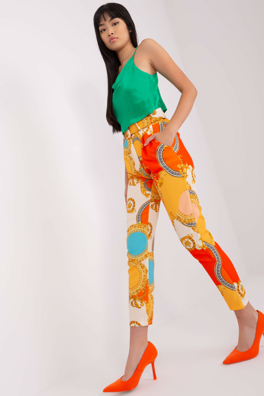 Spodnie-DHJ-SP-12787D.23X-pomarańczowy