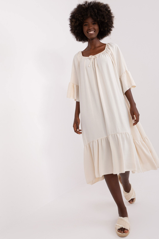 Šaty-DHJ-SK-6057.93-světle béžové