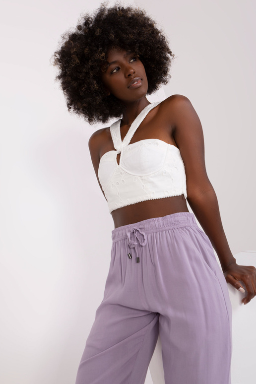 Kalhoty - D73760M61869O - Světle fialové