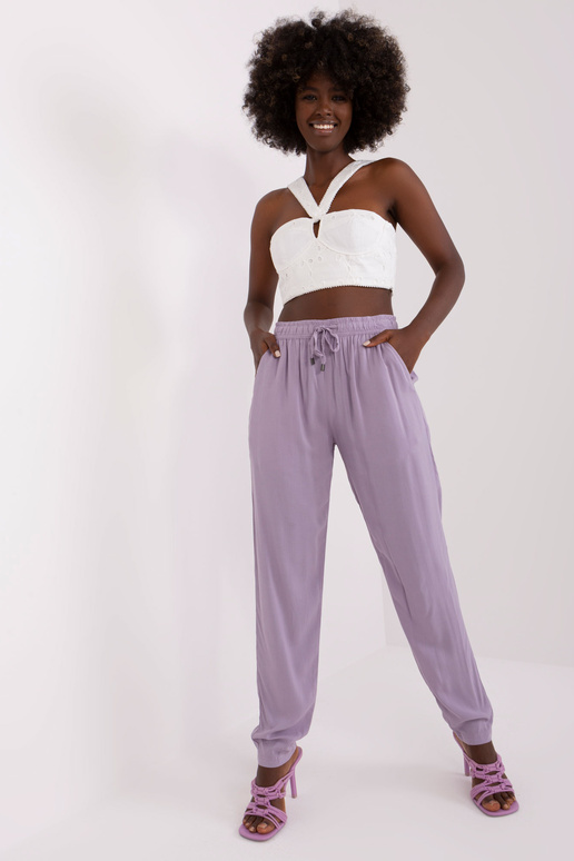 Kalhoty - D73760M61869O - Světle fialové