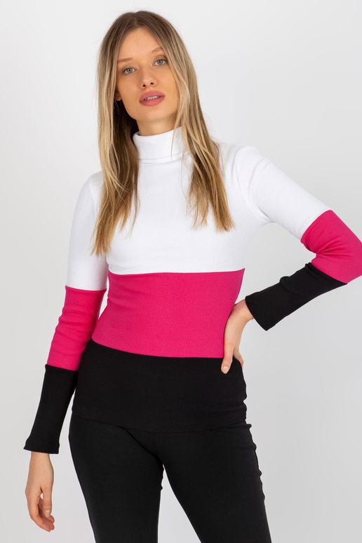 Ecru-fuchsiová vypasovaná základní...