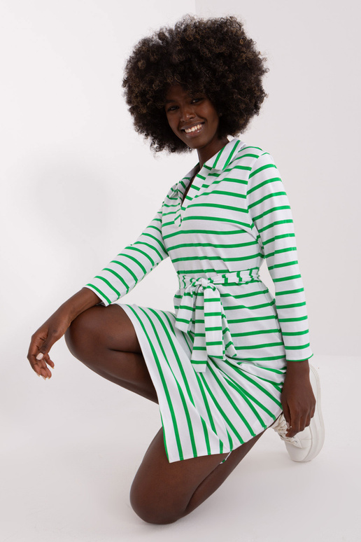 Šaty-LK-SK-509299,74-bílo-zelené